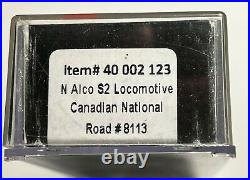 N Scale Atlas N Master Silver Series (CN) Alco S2 Locomotive Rd# 8113