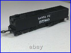 N Scale Bachmann Santa Fe 3780 Northern 4-8-4 Locomotive & Tender C8 Runs Great