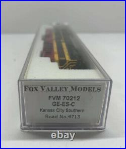 N Scale Fox Valley Models FVM 70212 GE-ES-C Kansas City Southern 4714 DCC Road 3