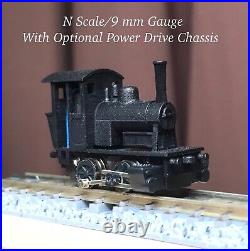 N Scale GMSN 0-4-0 Sakurada 5-Ton Tank Locomotive #2 withPower Drive Steam Engine
