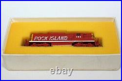 N Scale Hallmark GP9 Torpedo Custom Rock Island Locomotive 4-0-4 BRASS