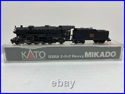 N Scale KATO #126-0106 CB&O USRA 2-8-2 Heavy Mikado Steam Locomotive #5514 4