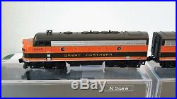 N Scale KATO F7 A&B'Great Northern' Both Powered DCC Ready Item #106-0420