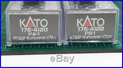 N Scale KATO PA-1 & PB-1'Santa Fe' Both Powered DCC Ready Item #176-4120 & 4122