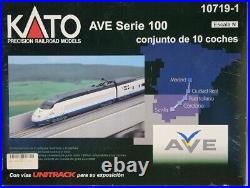 N Scale Kato 10719-1 Renfe AVE Serie 100 TGV 10-Car Set Railcar Rare