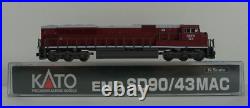 N Scale Kato CEFX SD90/43MAC Diesel Engine #123 with DCC Locomotive 176-5612
