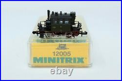 N Scale Minitrix 12005 Tank Locomotive T2 Glaskasten Original Box