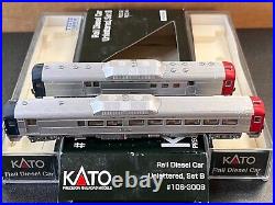N scale KATO Santa Fe Rail Diesel AT&SF Locomotives Custom RDC 2 &4 -Tested Runs