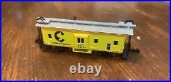 N scale chessie system locomotive and Train Con Cor