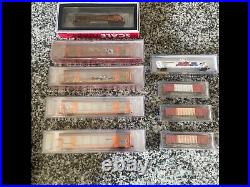 N scale dcc locomotive with scale trains rolling stock / autoracks and more