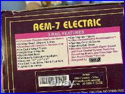 O SCALE MTH PREMIER AMTRAK AEM-7 ELECTRIC WithProto Sound. 3 Rail