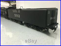 O Scale 2 Rail US Hobbies Brass Vintage ATSF 2-10-4 Steam Engine #5012 & Tender