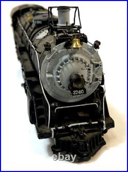 O Scale 4-8-4 Steam Engine #3780 AT&SF painted- unknown maker- tested- preown
