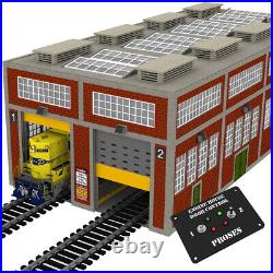 O Scale Diesel Locomotive Maintenance Depot withMotorized Working Doors