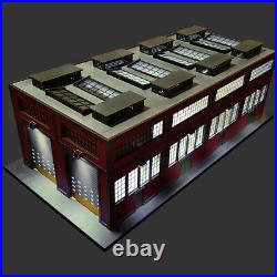 O Scale Diesel Locomotive Maintenance Depot withMotorized Working Doors