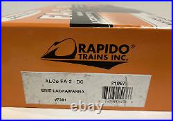 Rapido Trains HO Scale Erie Lackawanna Alco FA-2 DC Locomotive #7381 NEW