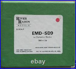 River Raisin Models EMD SD-9 Diesel Engine BRASS S-Scale