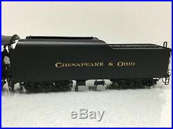 SUNSET Brass O Scale 2 Rail Chesapeake & Ohio 4-8-4 Steam Engine withTender #614