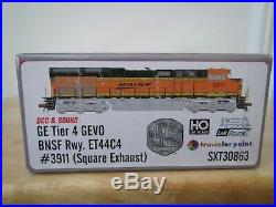 Scale Trains HO scale BNSF ET44C4 GE Tier 4 GEVO locomotive LokSound SXT30863