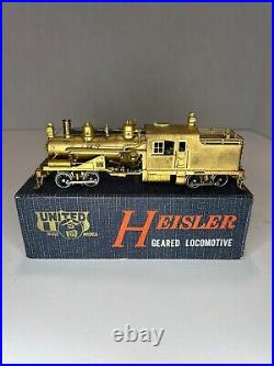 United HO Scale Steam Logging Locomotive Heisler Geared 2-truck
