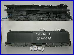 United Scale Ho Scale Brass Santa Fe 4-8-4 Steam Locomotive Weathered