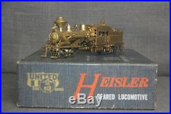 Vintage United HO scale brass Heisler Geared Logging Locomotive Japan Train Hobb