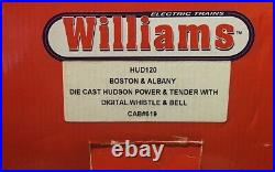 WILLIAMS HUD120 BOSTON & ALBANY O SCALE LOCOMOTIVE TENDER Whistle & Bell #619
