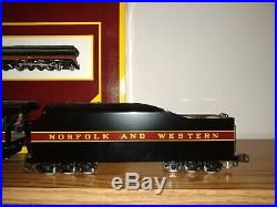 WILLIAMS-O SCALE NORFOLK and WESTERN J-4-8-4 BRASS NO. 5601 STEAM ENGINE