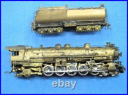 Westside HO Scale 4-10-2 Brass SP Locomotive & Tender OB, runs perfectly