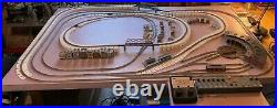 Z Scale Layout with Locomotives and Rolling Stock