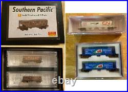 Z Scale Layout with Locomotives and Rolling Stock